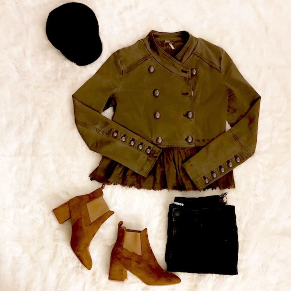 Free People Military Jacket